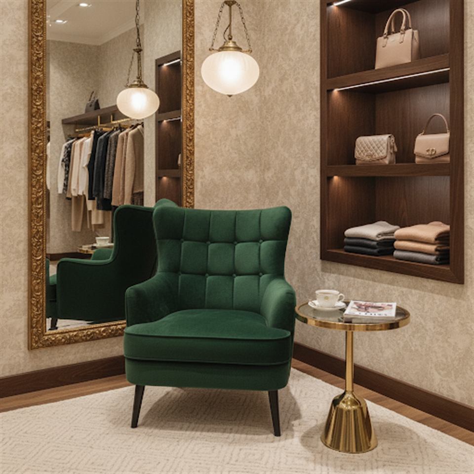 Ruhige Boutique-Atmosphäre für Stilberatung